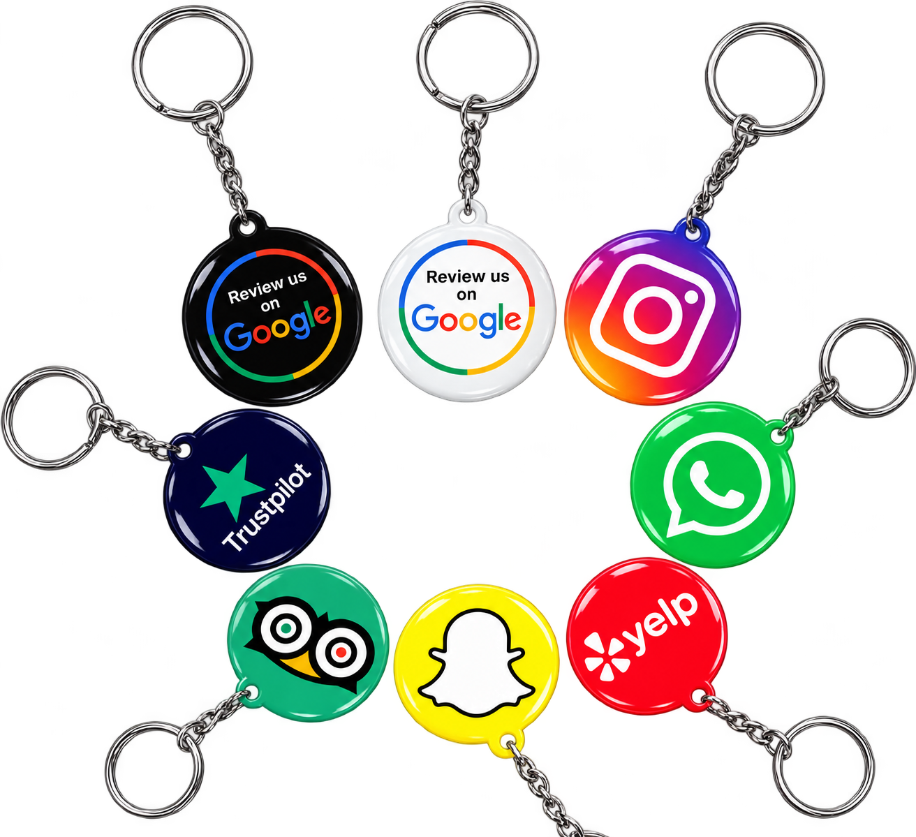 Black NFC Review Key Chain by Review Mate
